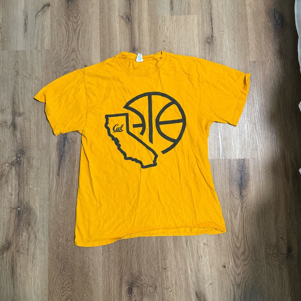 Yellow Graphic T-Shirt with California Design